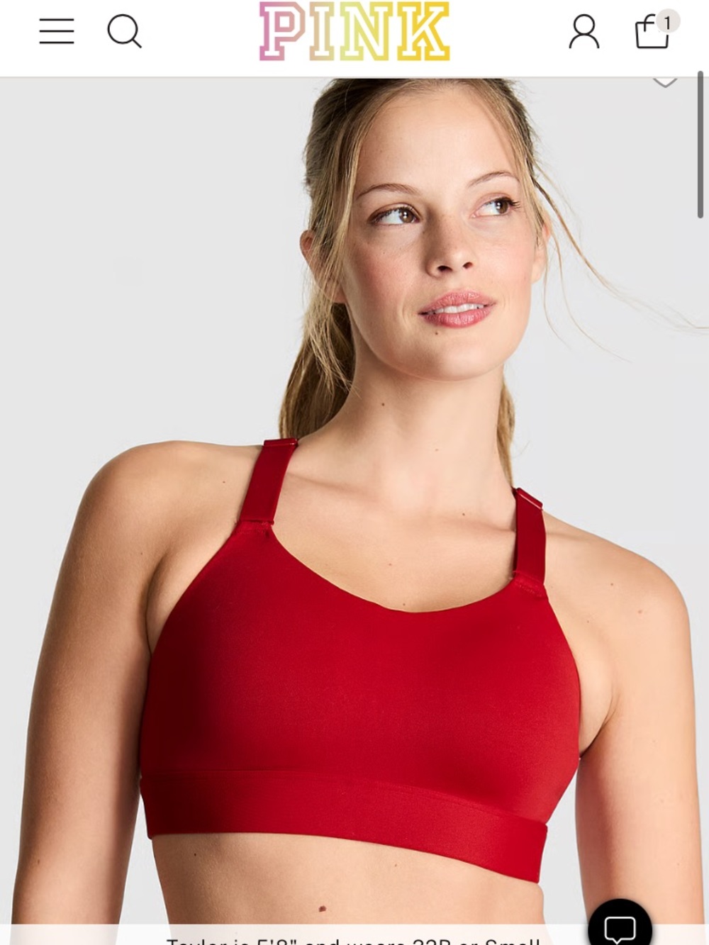 PINK Victoria's Secret RELAY CRISS-CROSS HIGH-SUPPORT